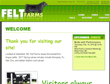 Tablet Screenshot of feltfarms.com